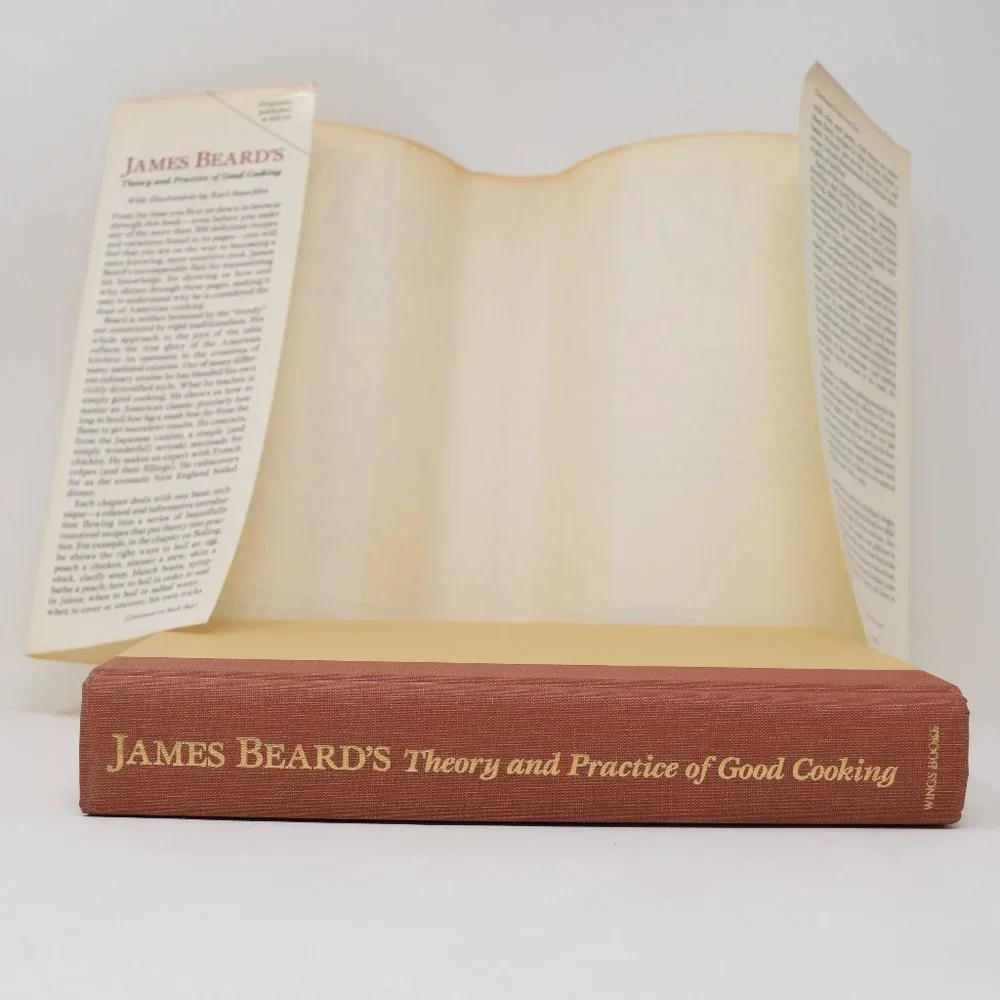 James Beard Theory Practice of Good Cooking Hardcover Dust Jacket 6 edition 1990